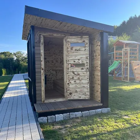 Domki- 4 Z Jacuzzi I Sauna Tatil Evi Limanowa